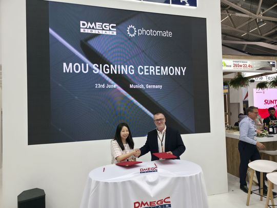 Photomate подписа стратегическо партньорство с DMEGC Solar